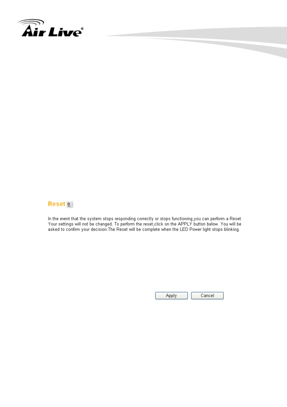 System reset | AirLive WN-350R User Manual | Page 166 / 176