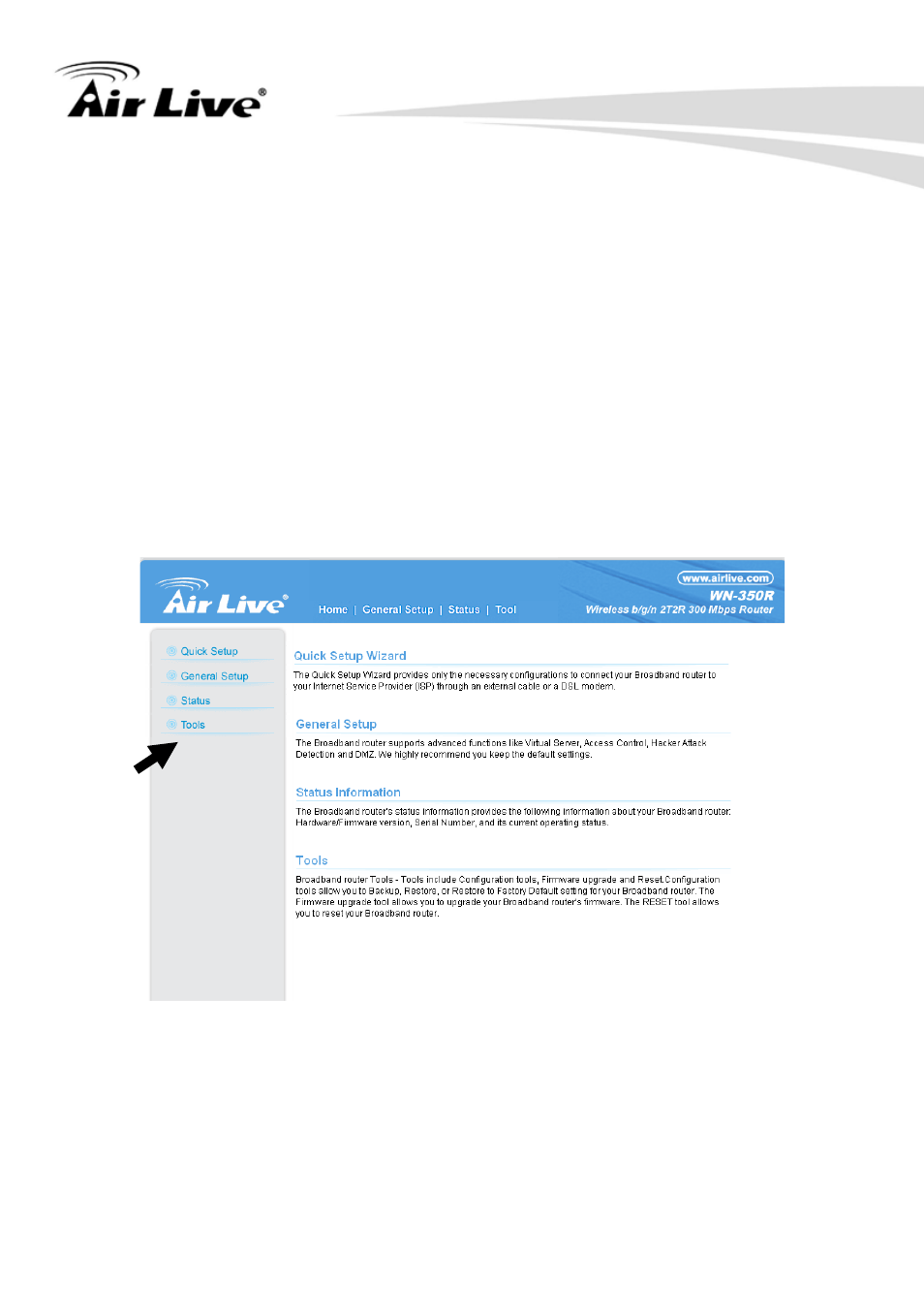 Basic setup, Here | AirLive WN-350R User Manual | Page 47 / 176