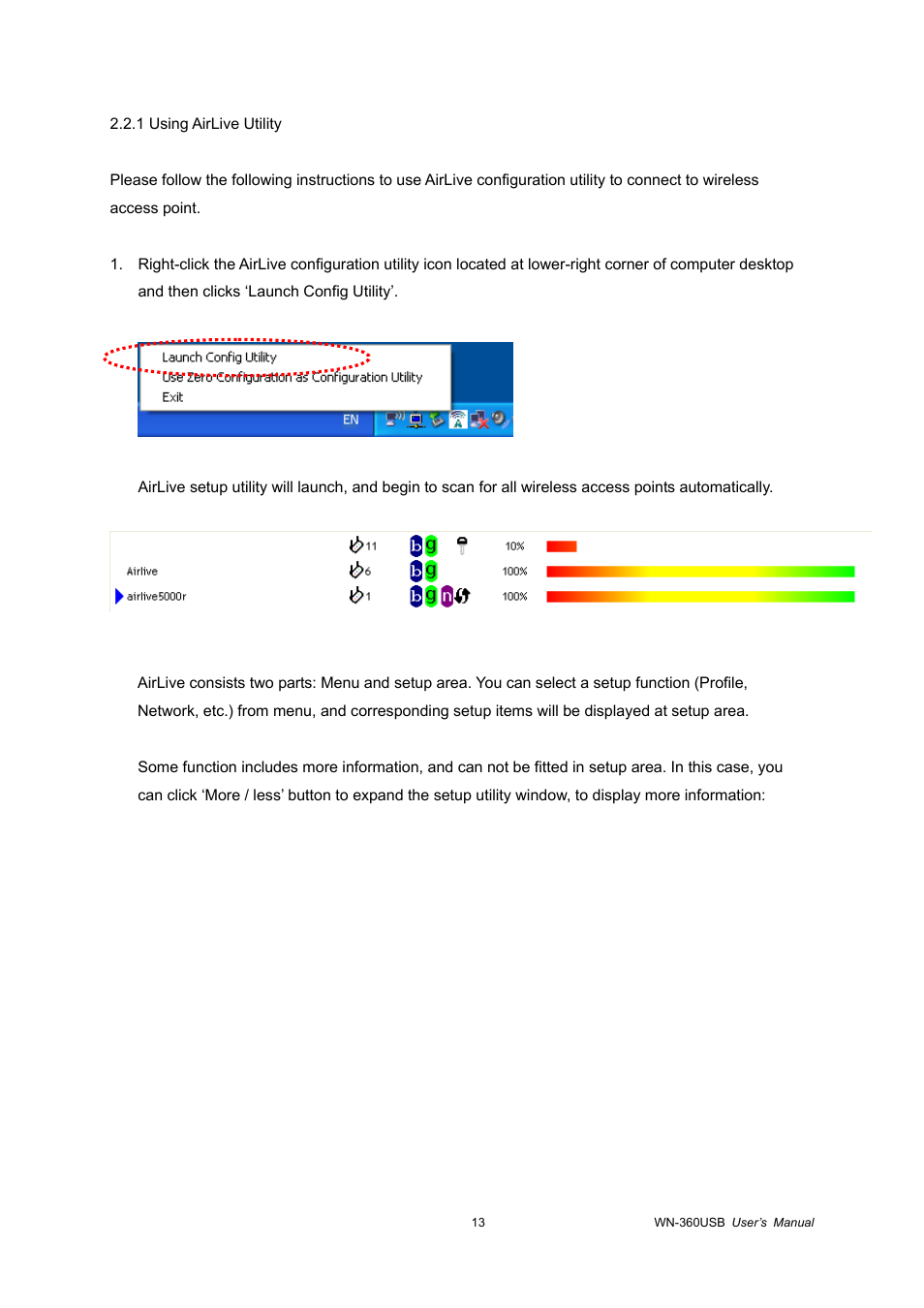 AirLive WN-360USB User Manual | Page 18 / 62