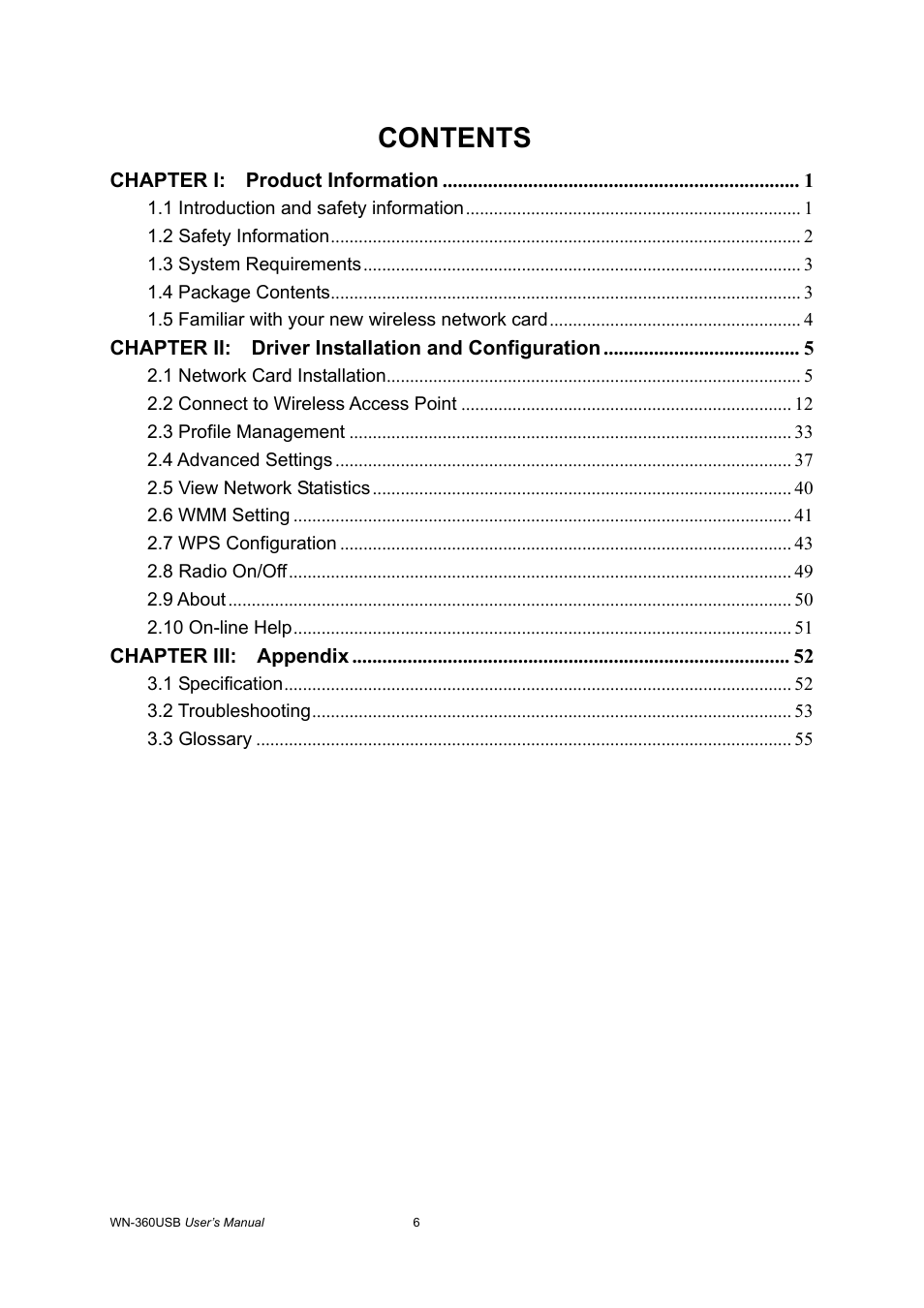 AirLive WN-360USB User Manual | Page 5 / 62