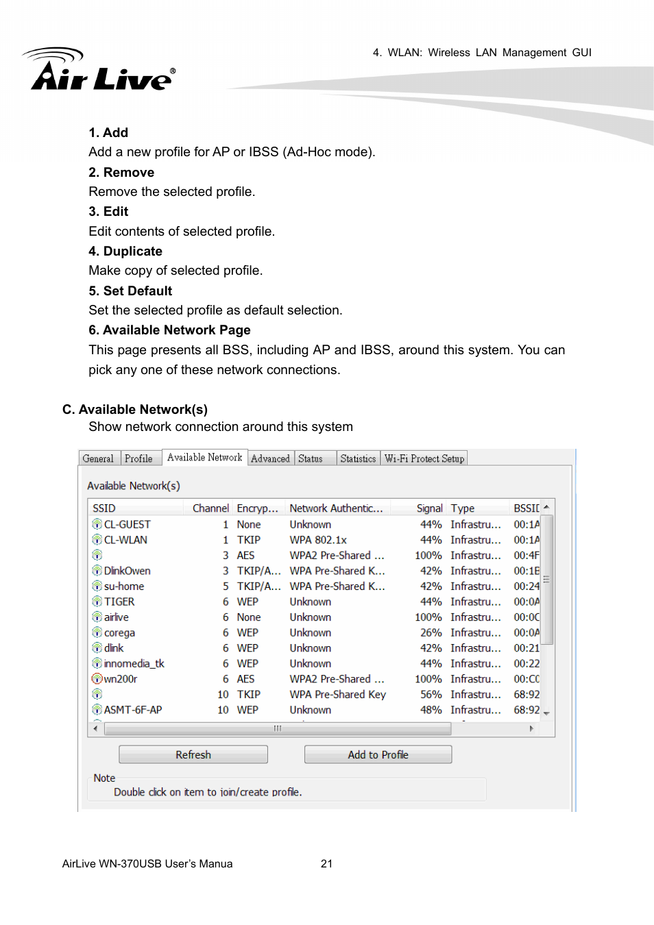 AirLive WN-370USB User Manual | Page 25 / 40