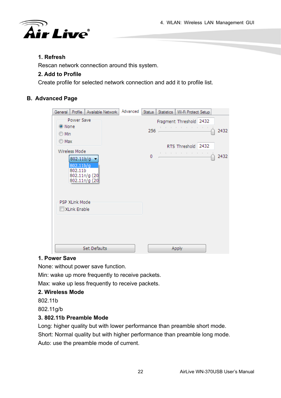 AirLive WN-370USB User Manual | Page 26 / 40