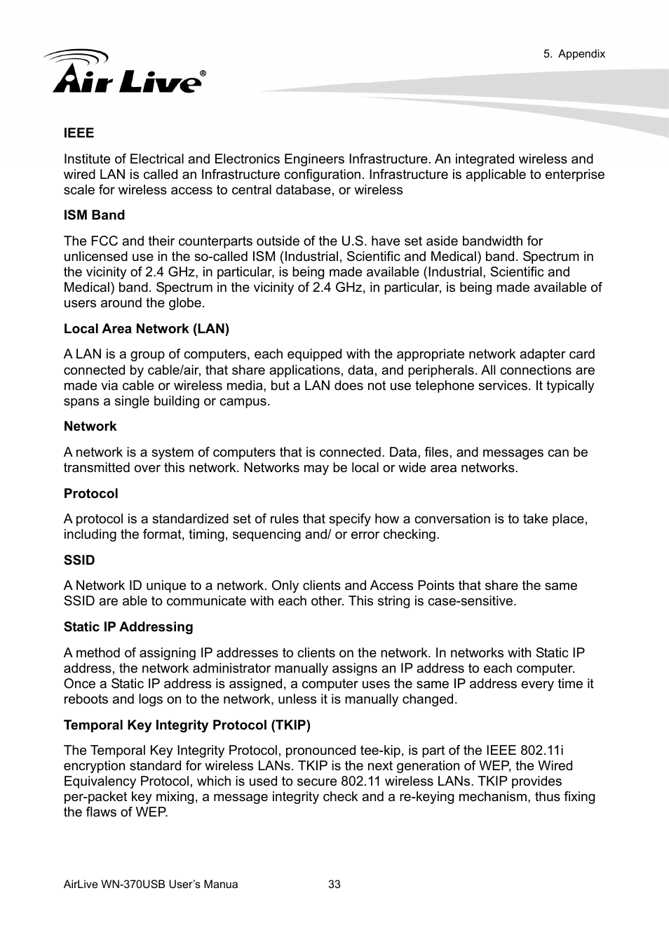 AirLive WN-370USB User Manual | Page 37 / 40