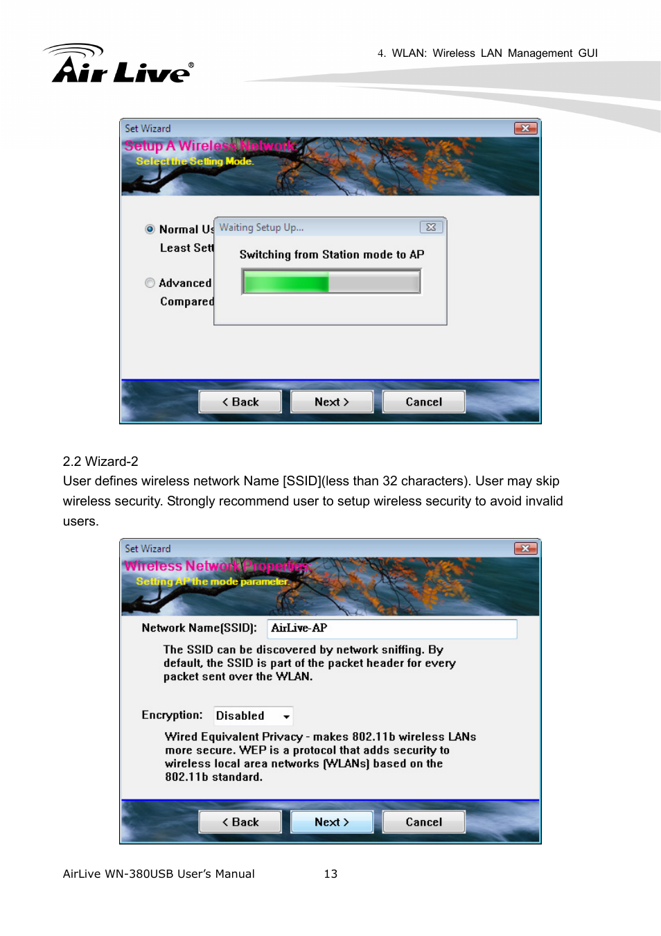 AirLive WN-380USB User Manual | Page 17 / 42