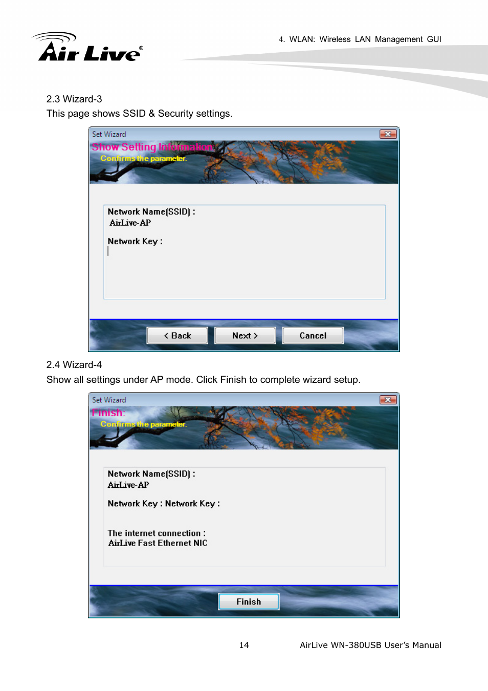 AirLive WN-380USB User Manual | Page 18 / 42