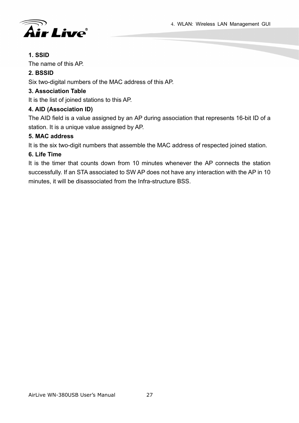 AirLive WN-380USB User Manual | Page 31 / 42