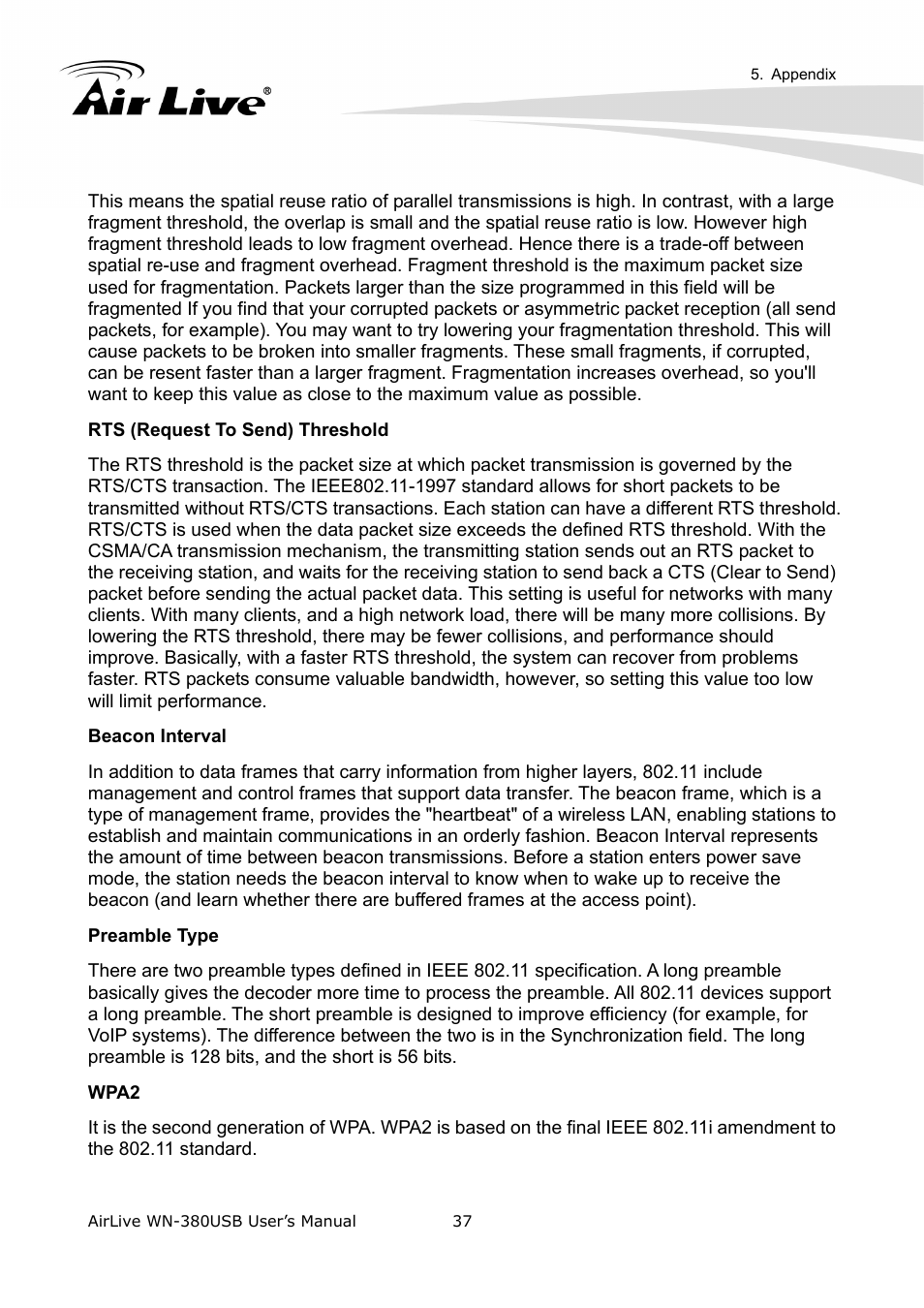 AirLive WN-380USB User Manual | Page 41 / 42