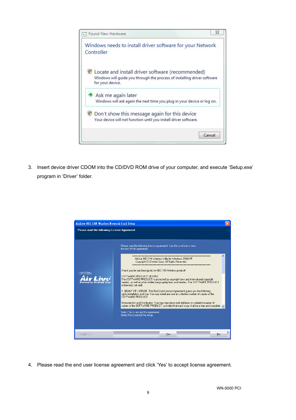 AirLive WN-5000PCI User Manual | Page 12 / 50