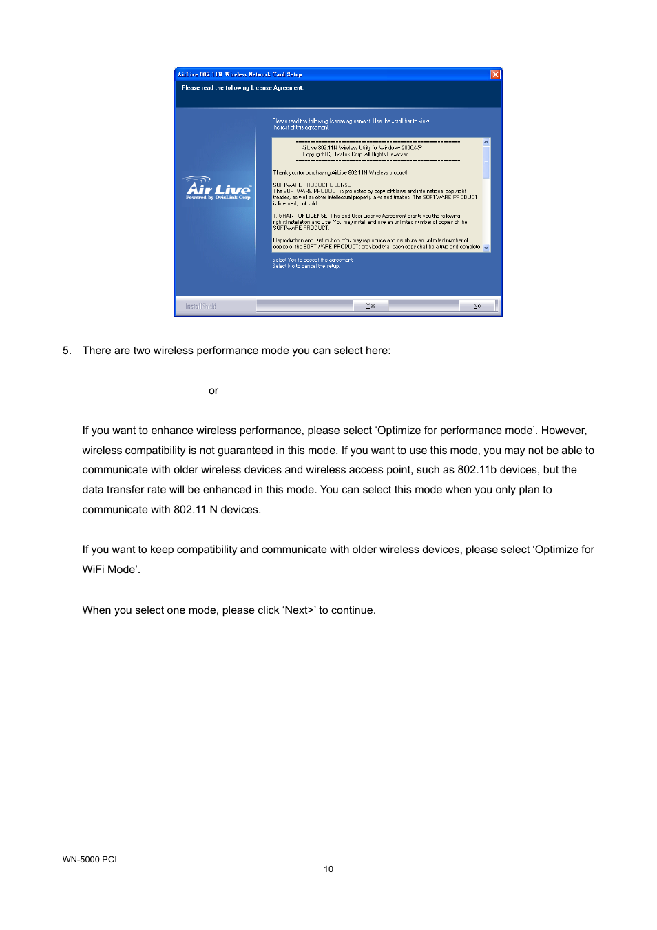 AirLive WN-5000PCI User Manual | Page 13 / 50