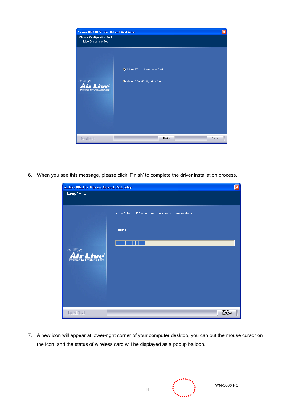 AirLive WN-5000PCI User Manual | Page 14 / 50