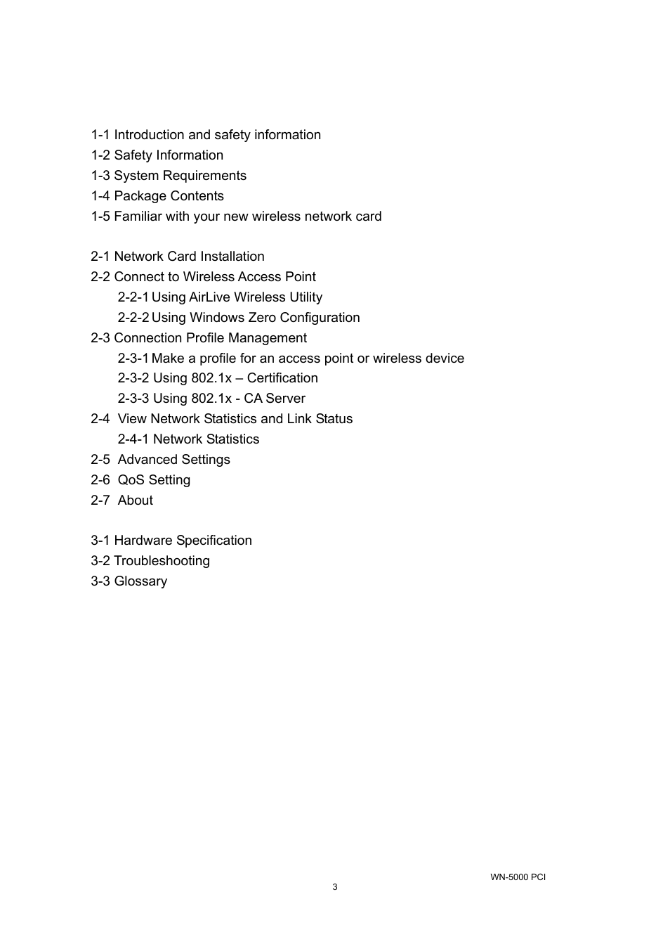 AirLive WN-5000PCI User Manual | Page 6 / 50