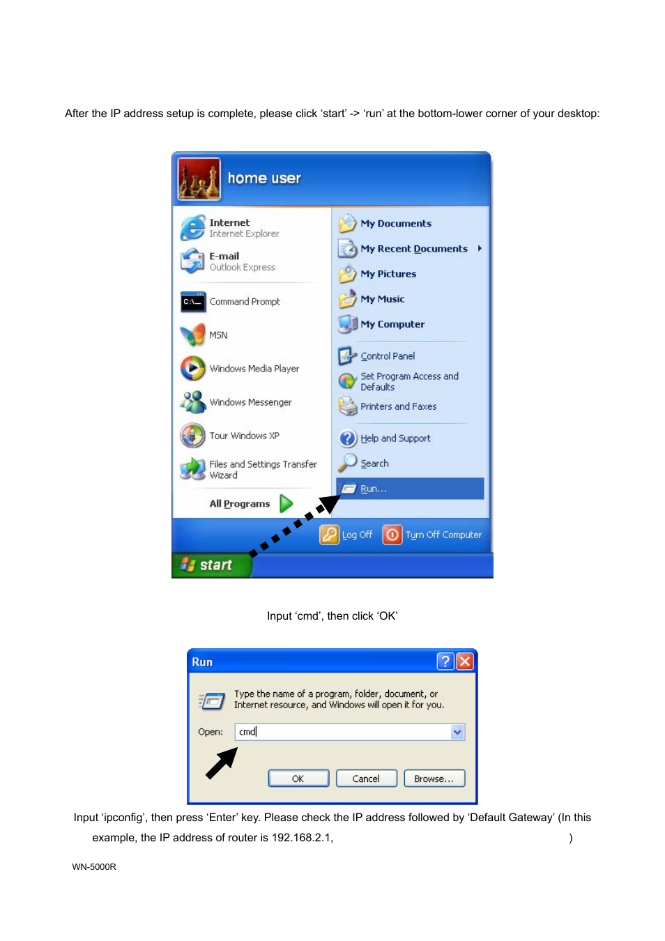2-5 router ip address lookup | AirLive WN-5000R User Manual | Page 21 / 107
