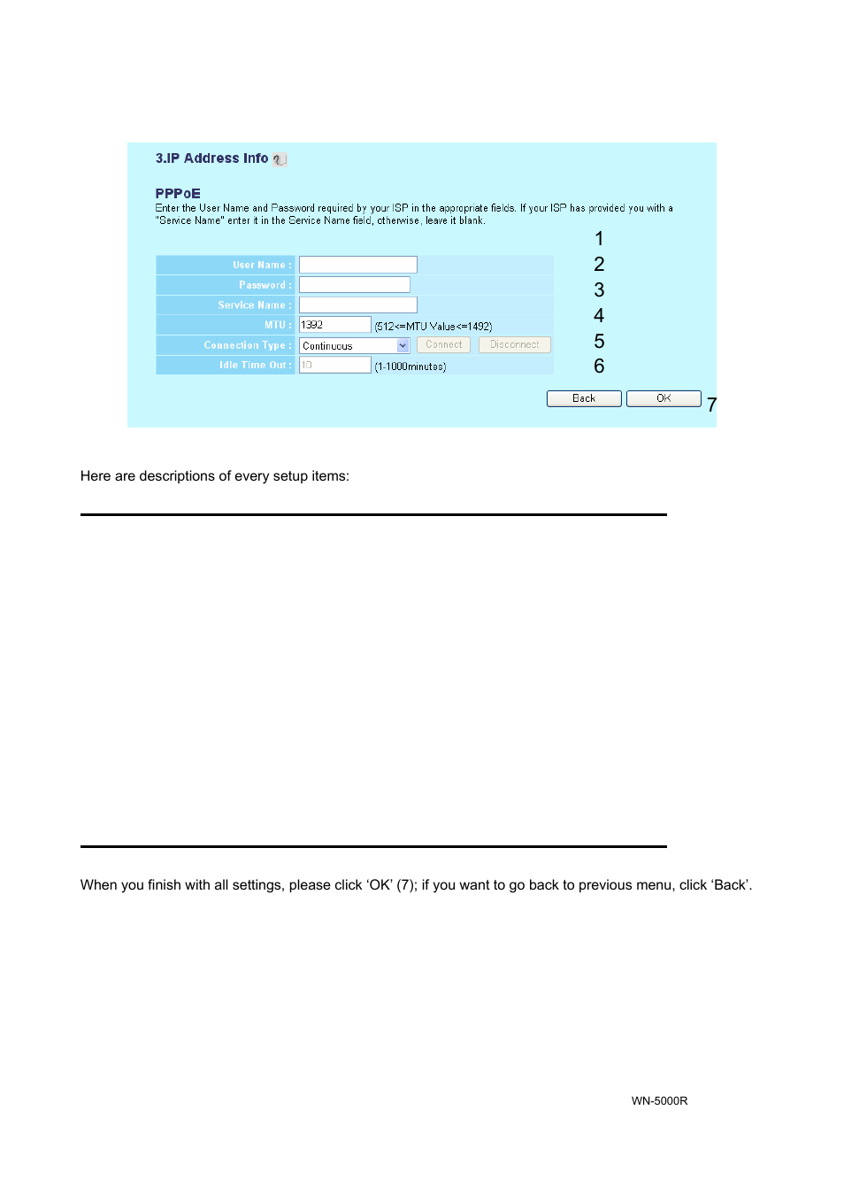 3-3 setup procedure for ‘pppoe xdsl | AirLive WN-5000R User Manual | Page 28 / 107