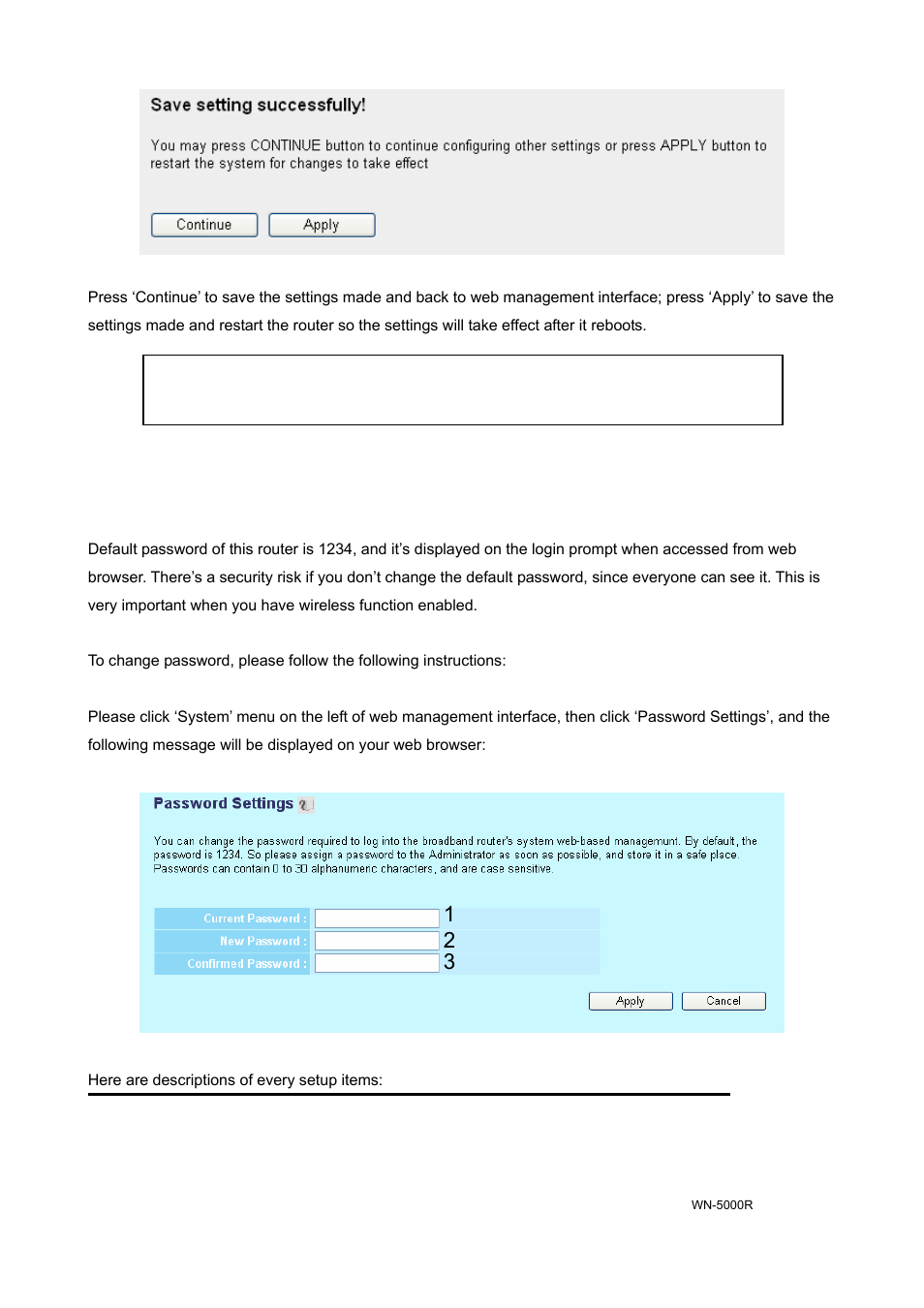 4-2 change management password | AirLive WN-5000R User Manual | Page 34 / 107