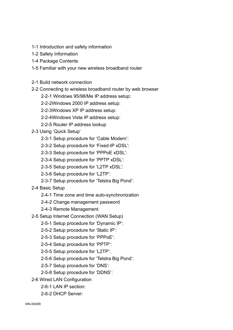 AirLive WN-5000R User Manual | Page 5 / 107