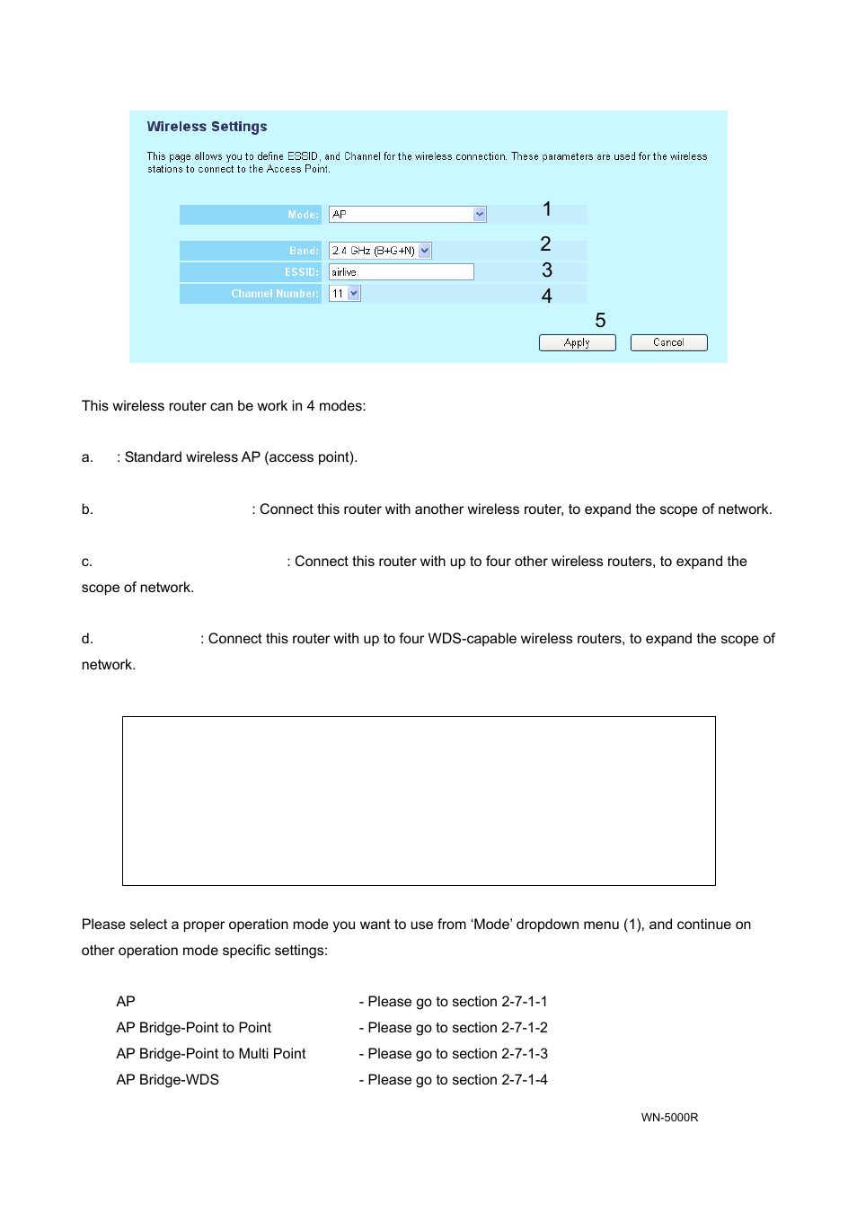 AirLive WN-5000R User Manual | Page 54 / 107
