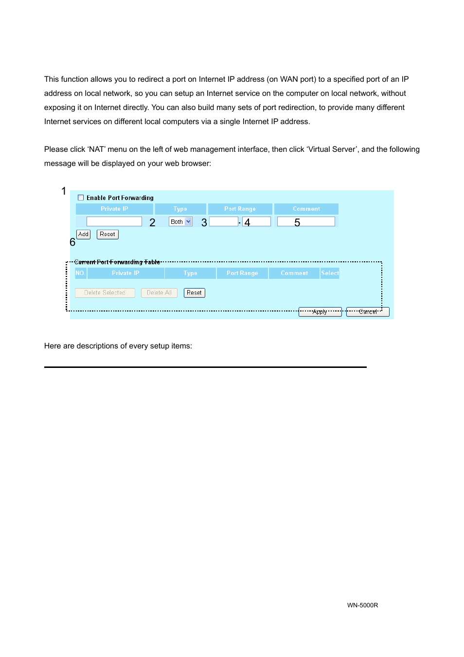 2-3 virtual server | AirLive WN-5000R User Manual | Page 78 / 107