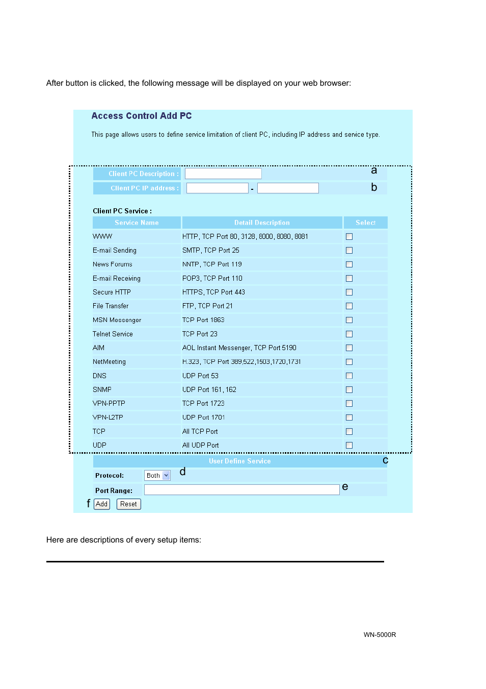 3-2 url blocking | AirLive WN-5000R User Manual | Page 86 / 107