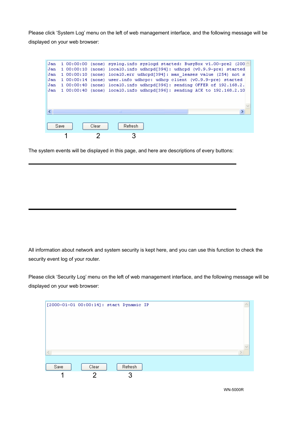 4-5 active dhcp client list 3-4-6 statistics | AirLive WN-5000R User Manual | Page 96 / 107