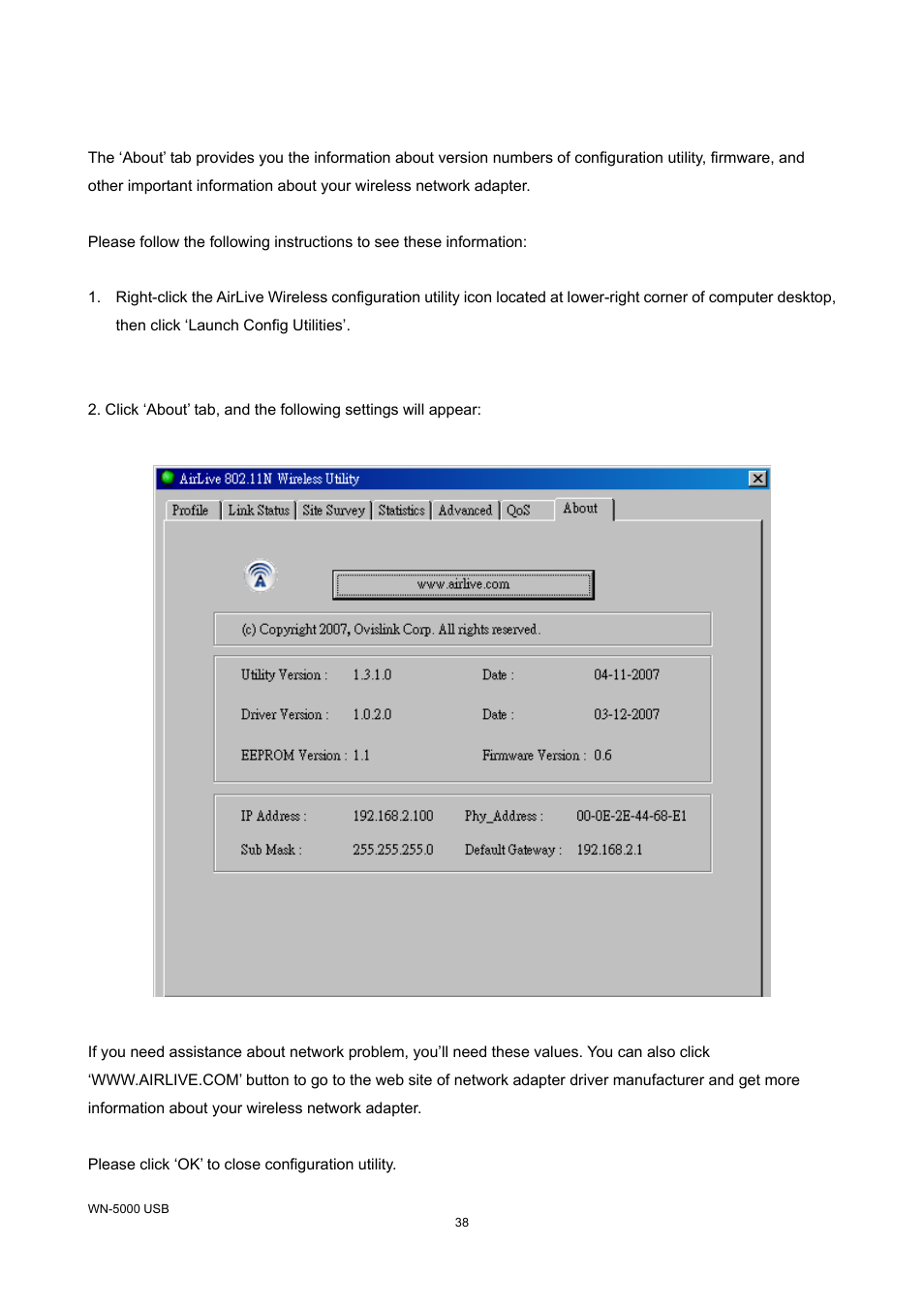 7 about, About | AirLive WN-5000R-USB v2 User Manual | Page 41 / 47