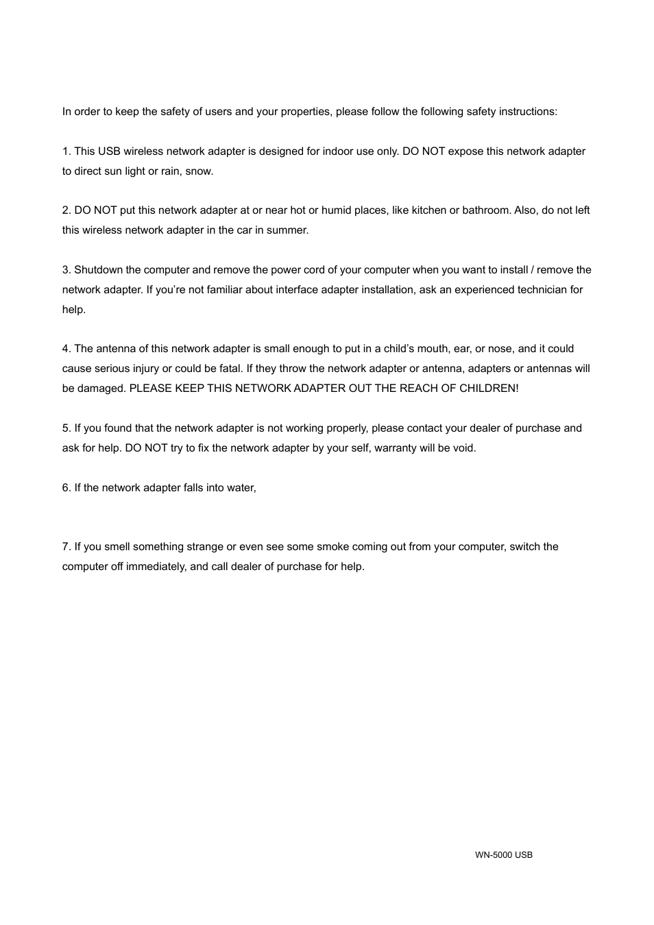 2 safety information | AirLive WN-5000R-USB v2 User Manual | Page 8 / 47