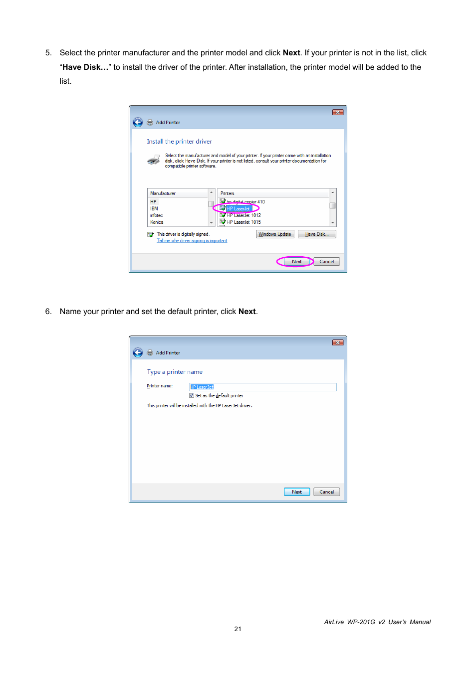 AirLive WP-201G V2 User Manual | Page 29 / 97