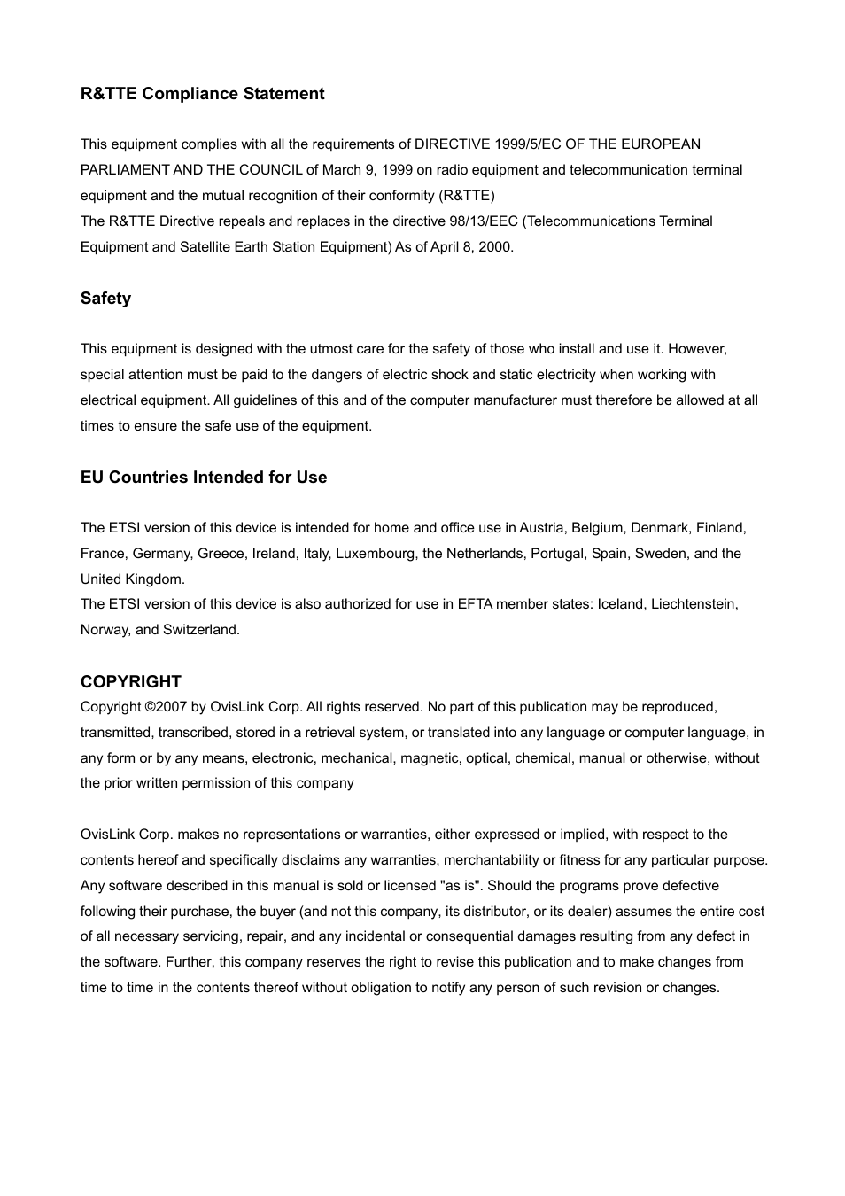 AirLive WP-201G V2 User Manual | Page 5 / 97