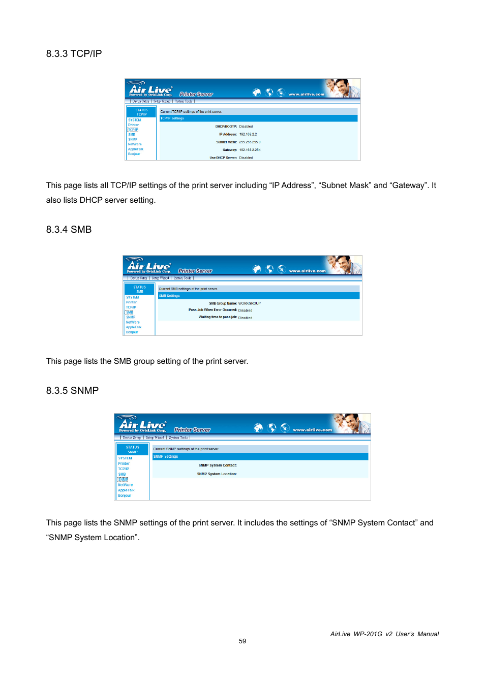 AirLive WP-201G V2 User Manual | Page 67 / 97