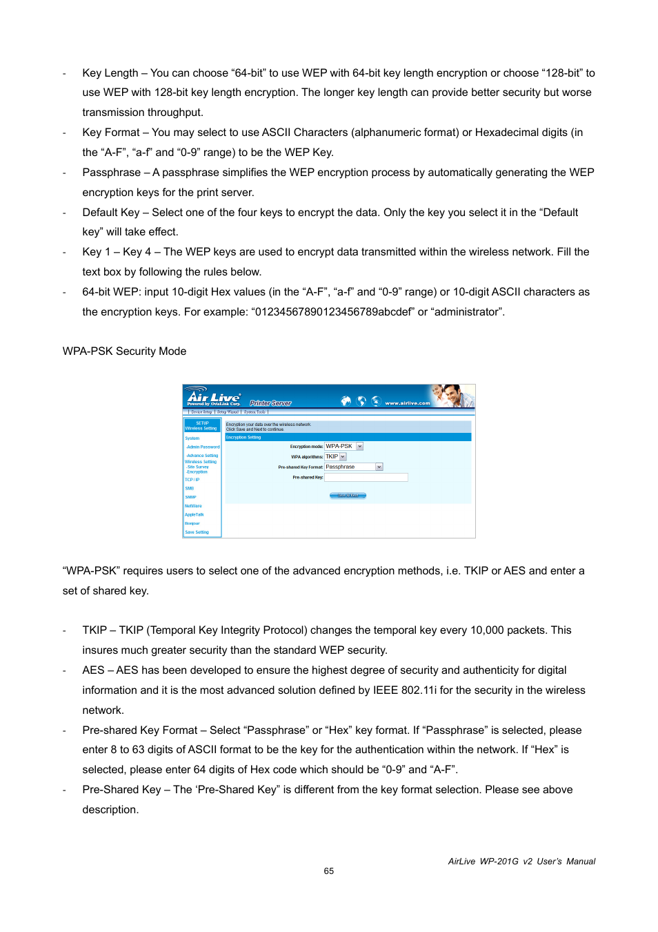 AirLive WP-201G V2 User Manual | Page 73 / 97