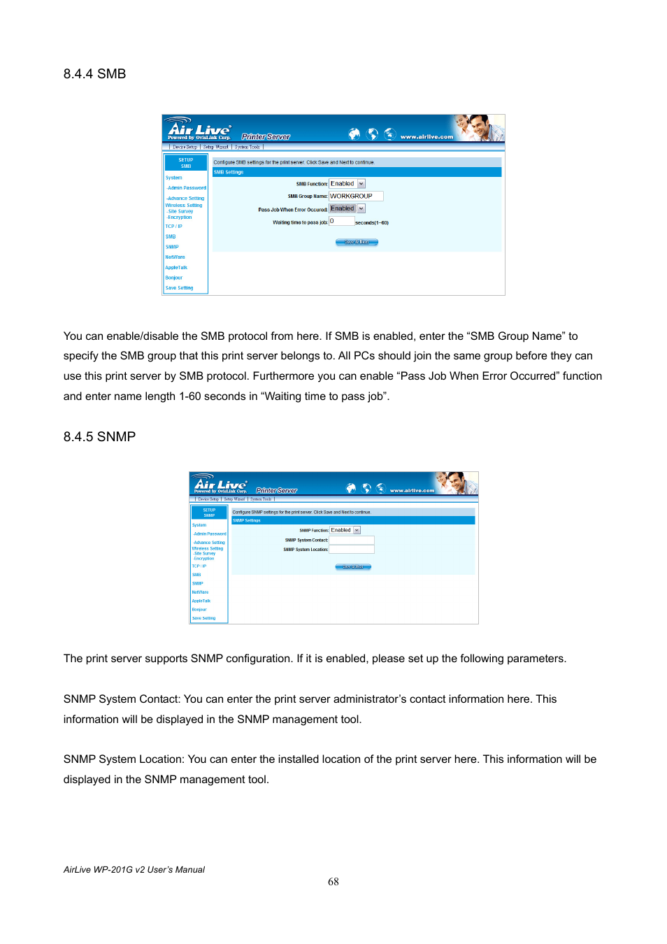 AirLive WP-201G V2 User Manual | Page 76 / 97