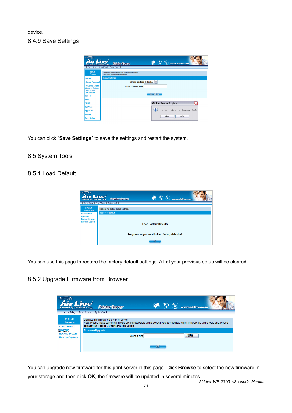 AirLive WP-201G V2 User Manual | Page 79 / 97