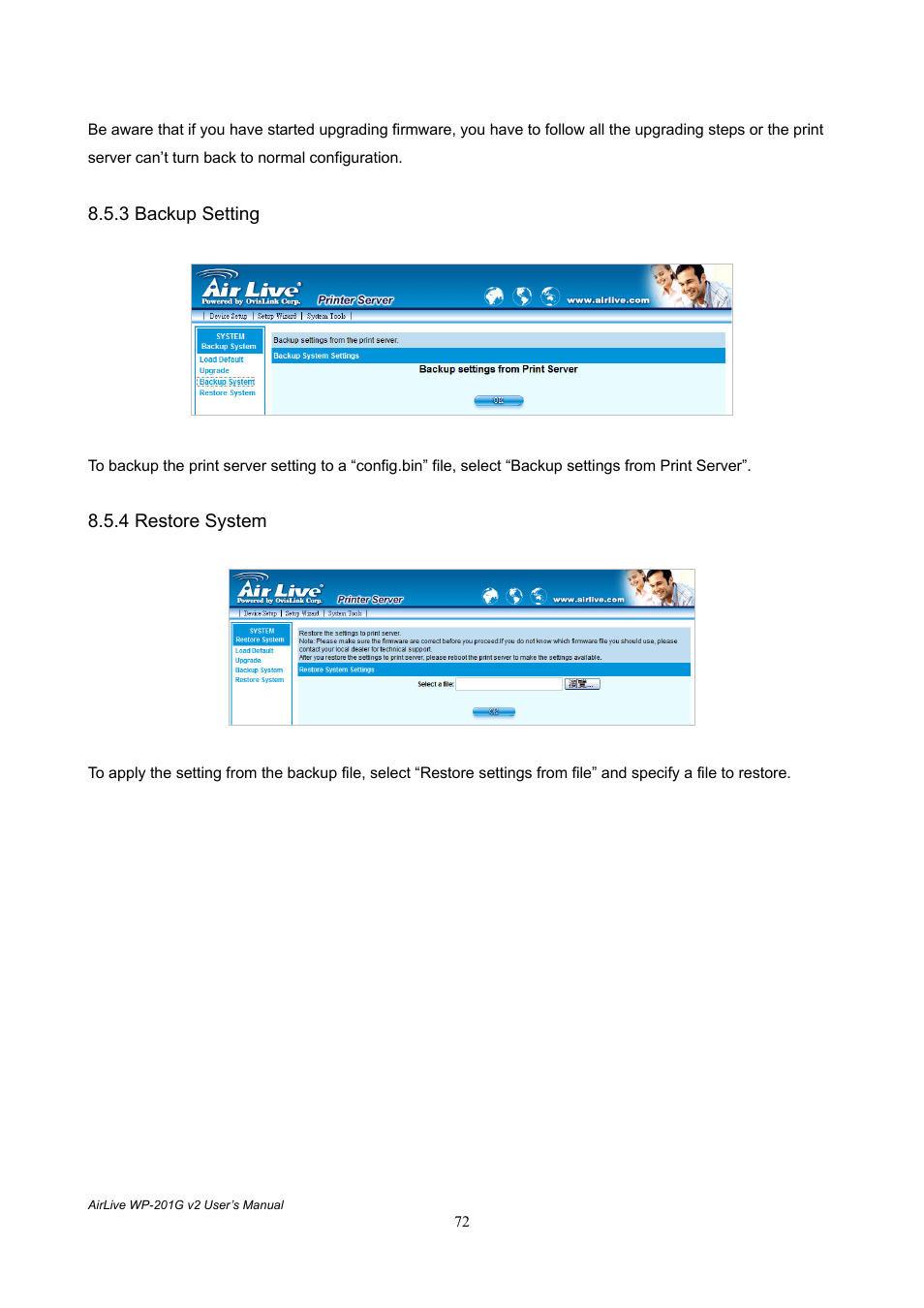 AirLive WP-201G V2 User Manual | Page 80 / 97