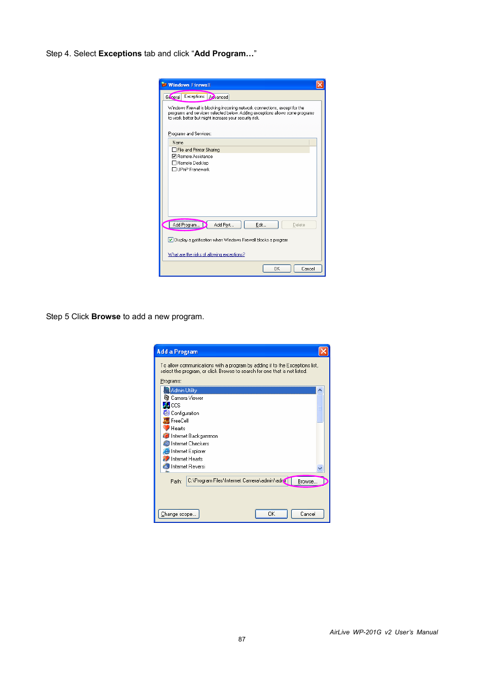 AirLive WP-201G V2 User Manual | Page 95 / 97