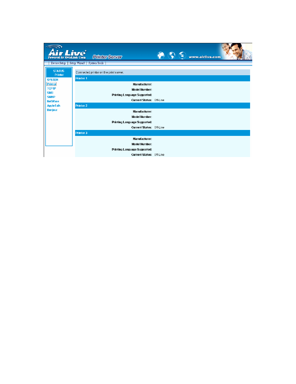 2 printer | AirLive WP-203G User Manual | Page 77 / 132