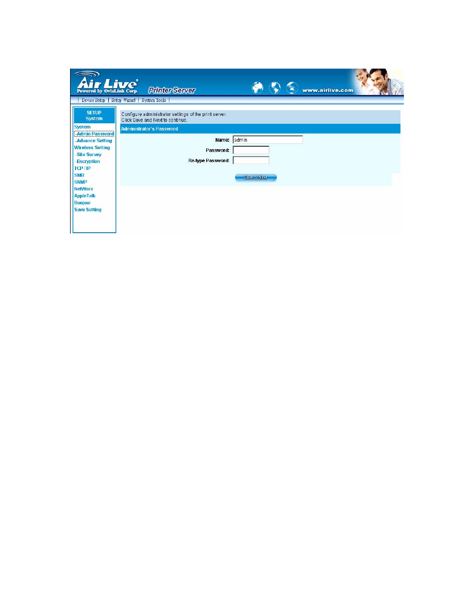 1 admin password | AirLive WP-203G User Manual | Page 85 / 132