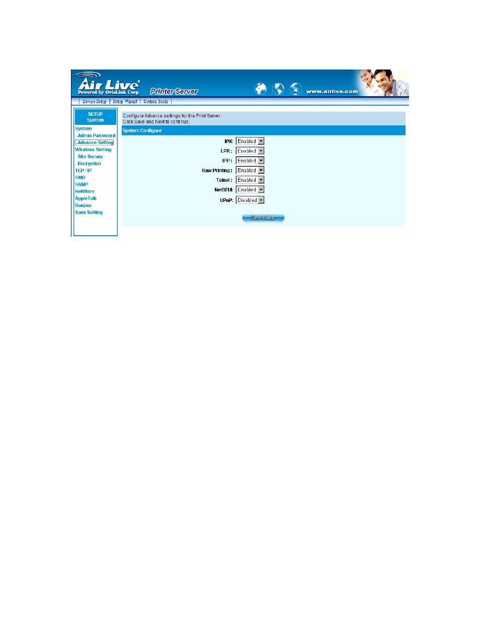 2 advanced settings | AirLive WP-203G User Manual | Page 86 / 132