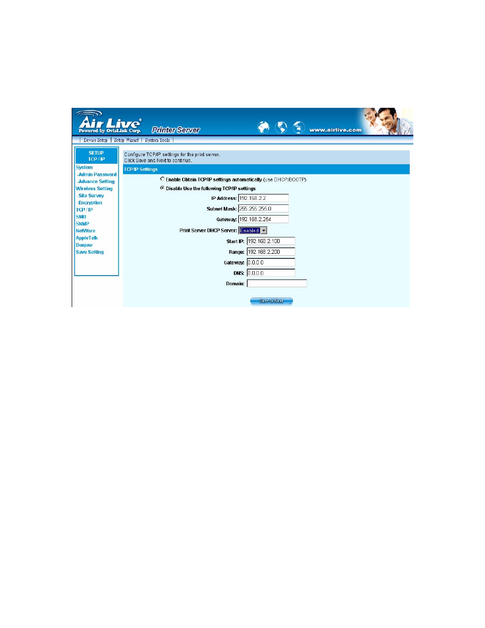 3 tcp/ip | AirLive WP-203G User Manual | Page 93 / 132