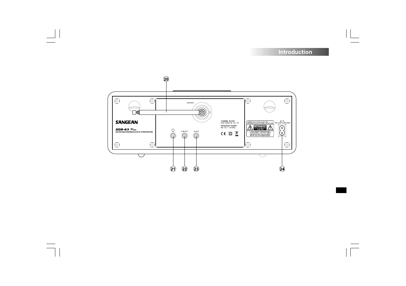 Sangean DDR-43+ User Manual | Page 7 / 49