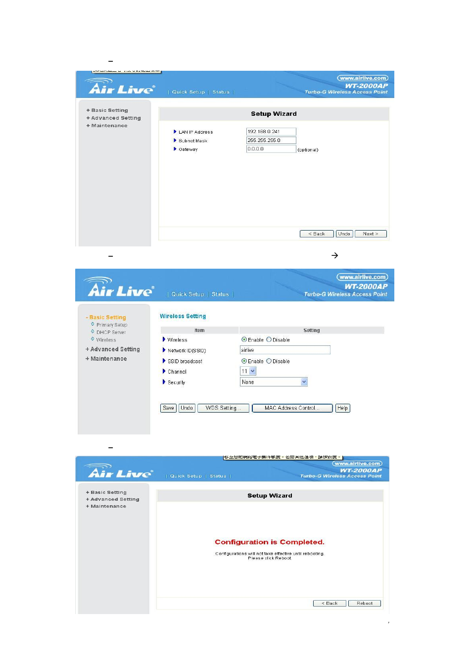 AirLive WT-2000AP User Manual | Page 13 / 42