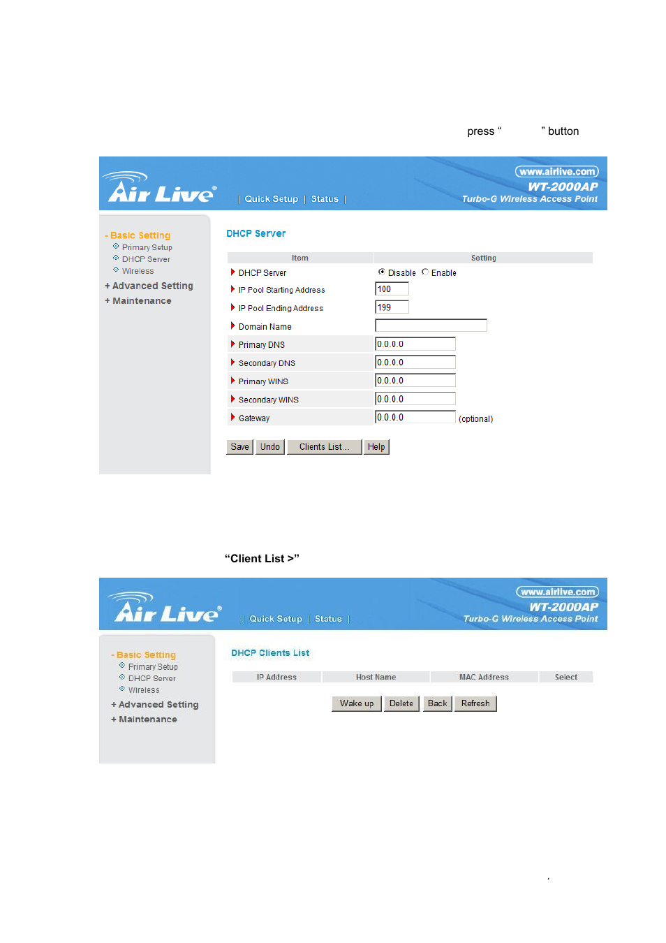 AirLive WT-2000AP User Manual | Page 15 / 42