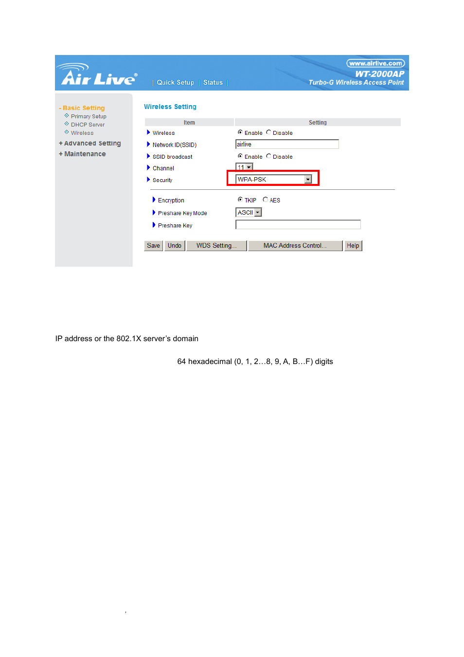 AirLive WT-2000AP User Manual | Page 18 / 42