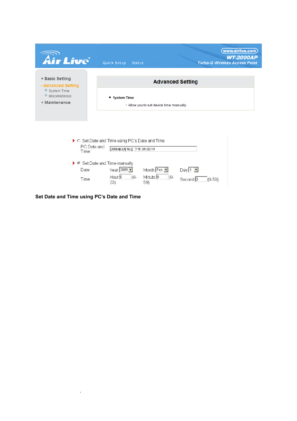 7 advanced settings | AirLive WT-2000AP User Manual | Page 24 / 42