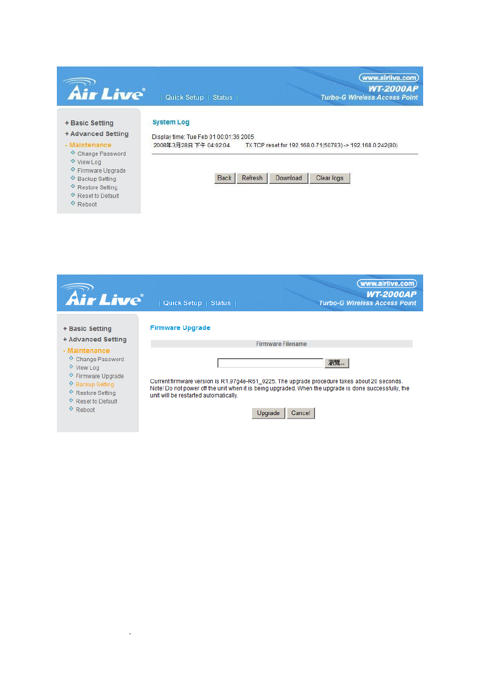 AirLive WT-2000AP User Manual | Page 26 / 42