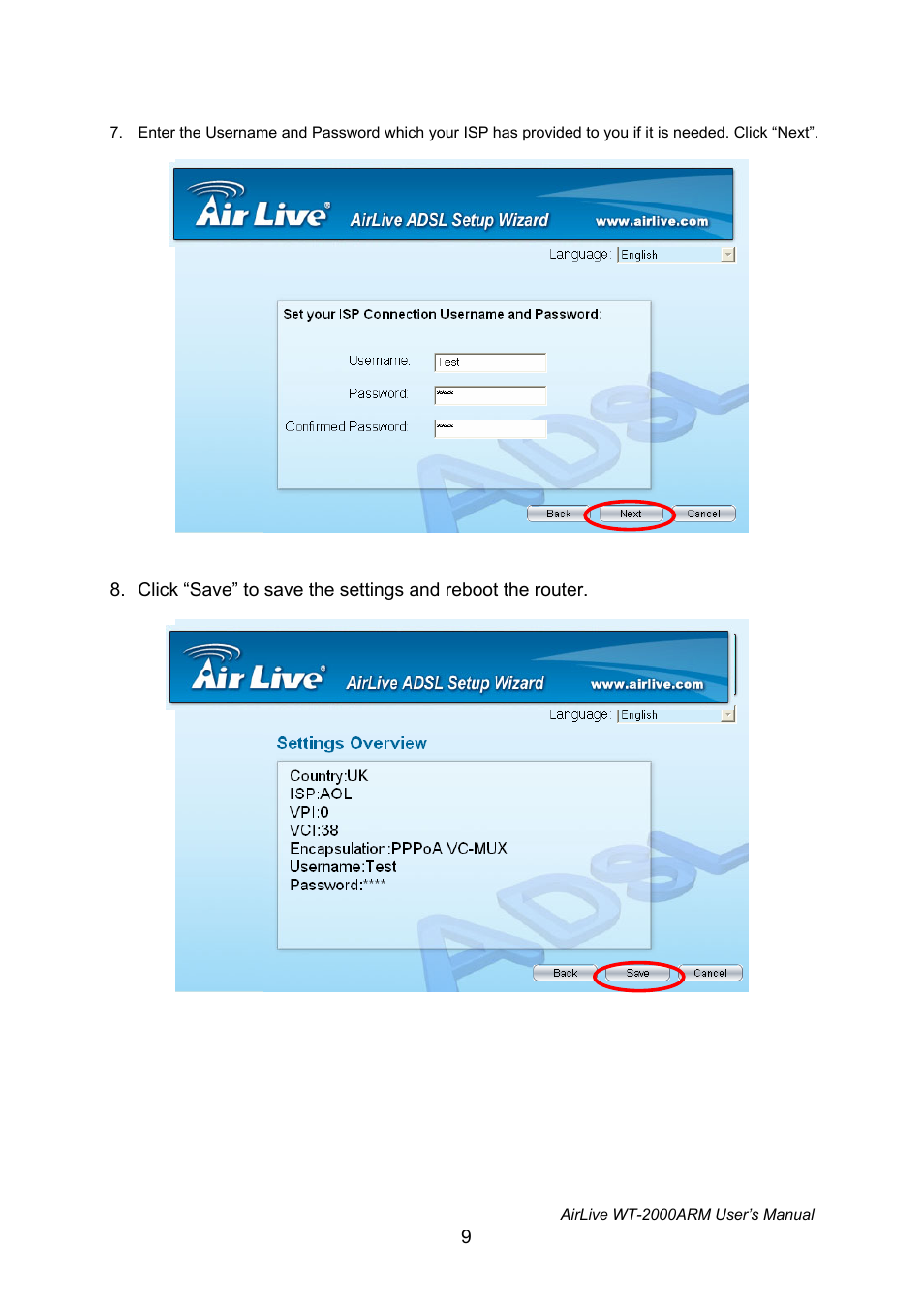 AirLive WT-2000ARM User Manual | Page 14 / 65
