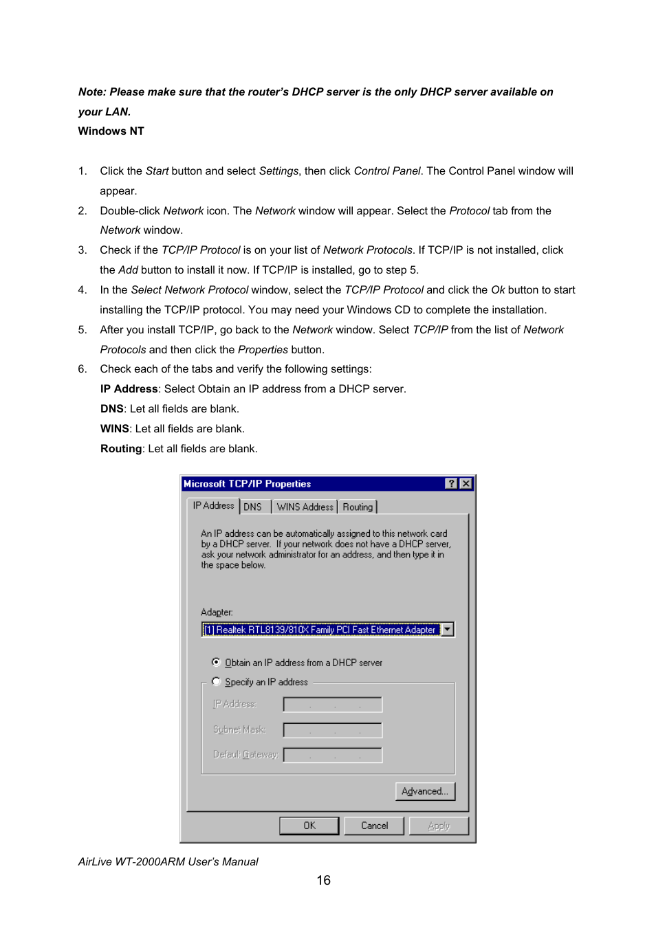 AirLive WT-2000ARM User Manual | Page 21 / 65