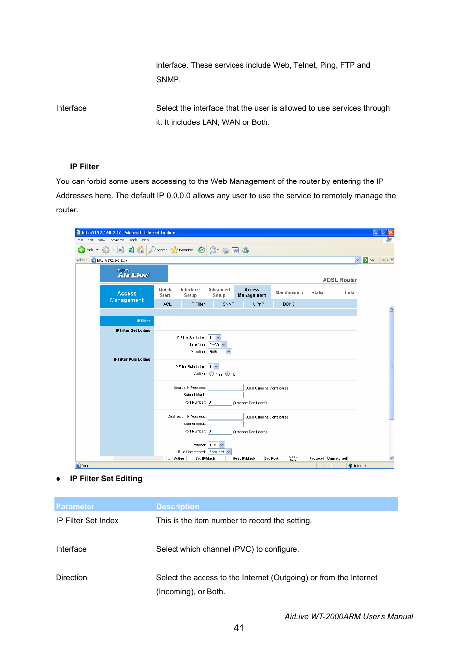 AirLive WT-2000ARM User Manual | Page 46 / 65
