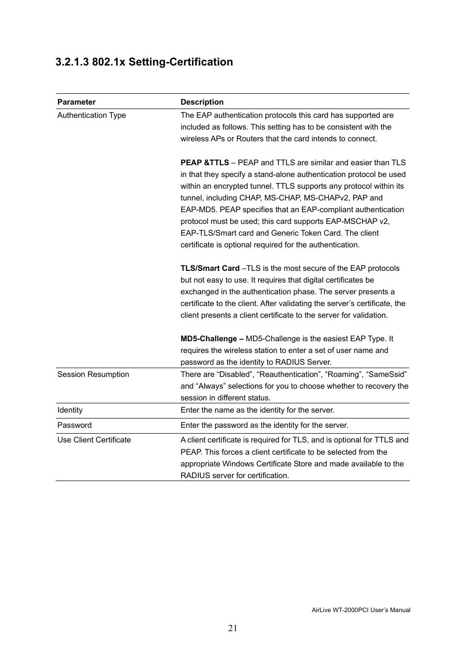 AirLive WT-2000PCI User Manual | Page 22 / 35