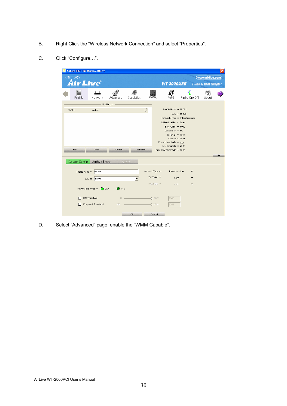 AirLive WT-2000PCI User Manual | Page 31 / 35