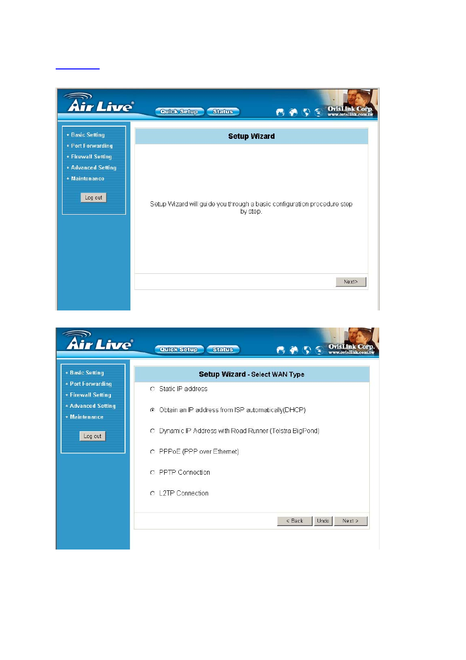 3 wizard | AirLive WT-2000R User Manual | Page 14 / 99