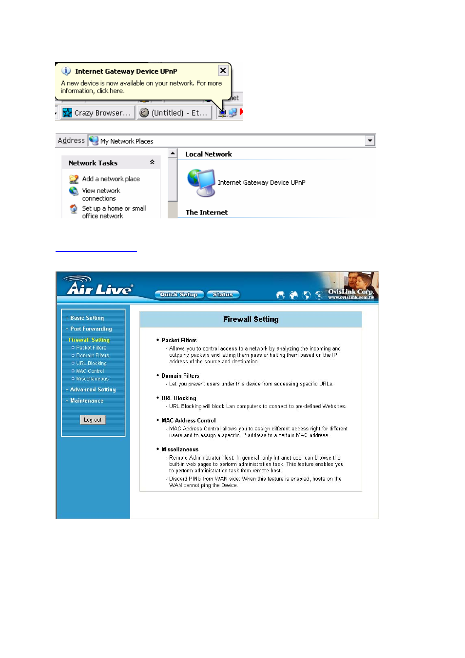6 security settings | AirLive WT-2000R User Manual | Page 34 / 99